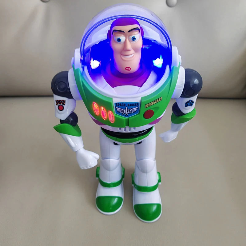 Disney Toy Story Buzz Lightyear Model Toys Pixar Electric Walking Robot Doll Action Figure Toy Birthday Gift Toys Model For Kids