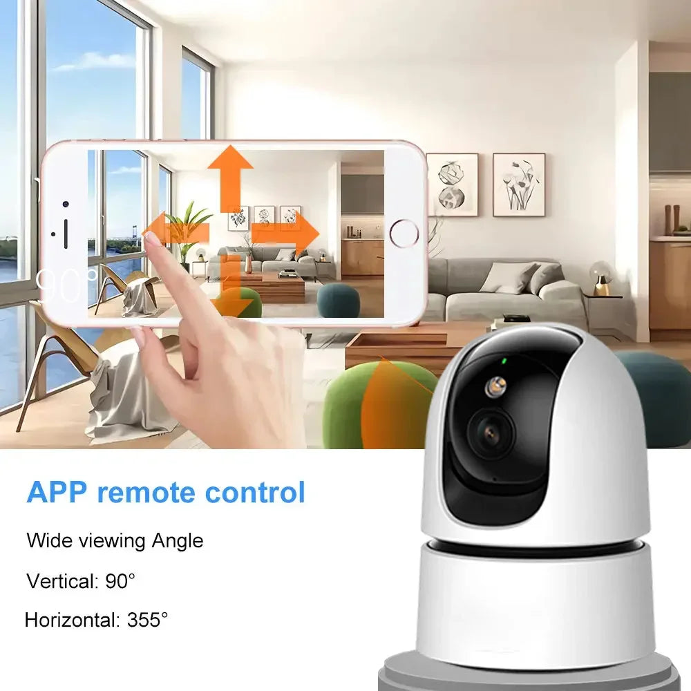Indoor Auto Tracking Pet Detection Smart WIFI IP 5MP Camera 10X PTZ Zoom Color Night Vision PT Surveillance Cameras