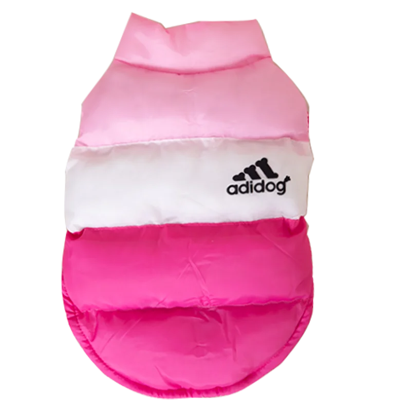 Winter Warm Dog  Clothes Designer Fashion Dog Cotton  Color Block Pet Coat For Small Dogs Chihuahua Puppy Costume Windproof