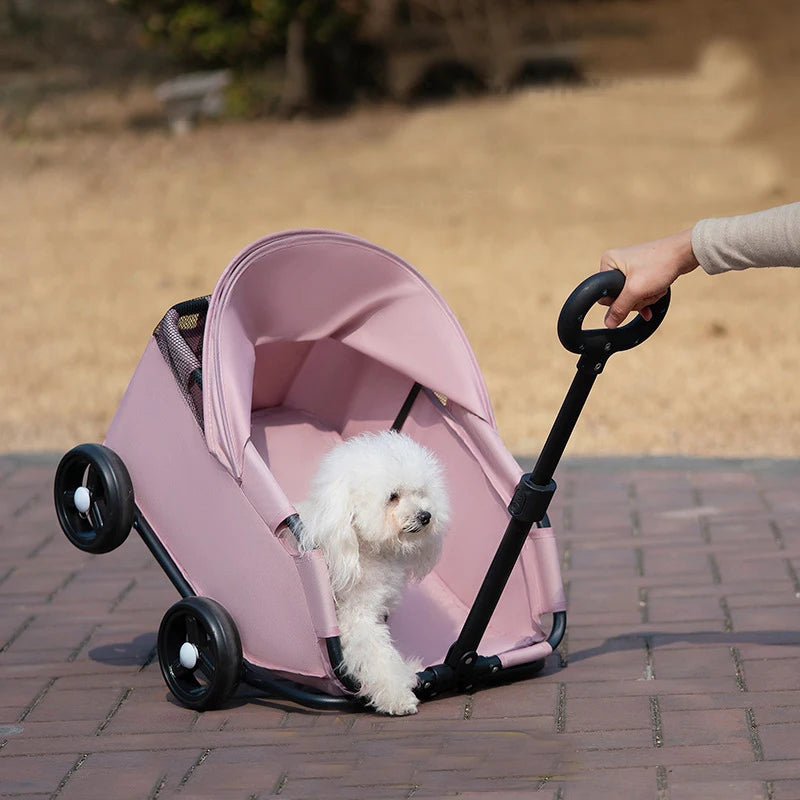 Small Pet Stroller for Dogs Cats Baby Strollers Outdoor Activities Lightweight and Foldable Travel Carrying Bag Pet Products