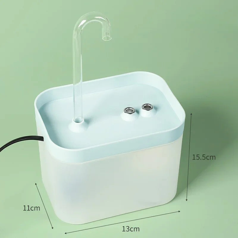 Pets Water Fountain Auto Filter USB Electric Mute Cat Drinker Bowl 1500mL Recirculate Filtring Drinker for Cats Water Dispenser