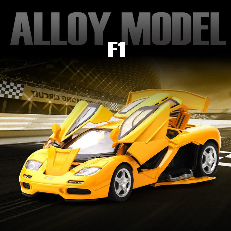 Simulation 1/32 F1 Supercar Model Diecast Alloy Toy Vehicle Children Boy Birthday Gift Home Decor Collection Minaiture Voiture