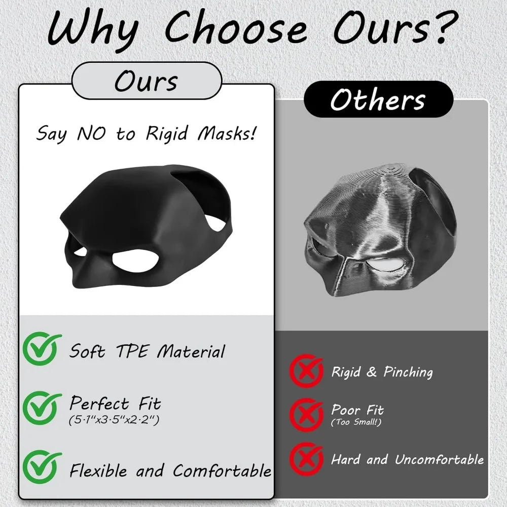 Cat Mask Cosplay, Halloween Cat Bat Mask, Funny Costumes Accessories for Cats, Bat Cat Cosplay Apparel (Large)