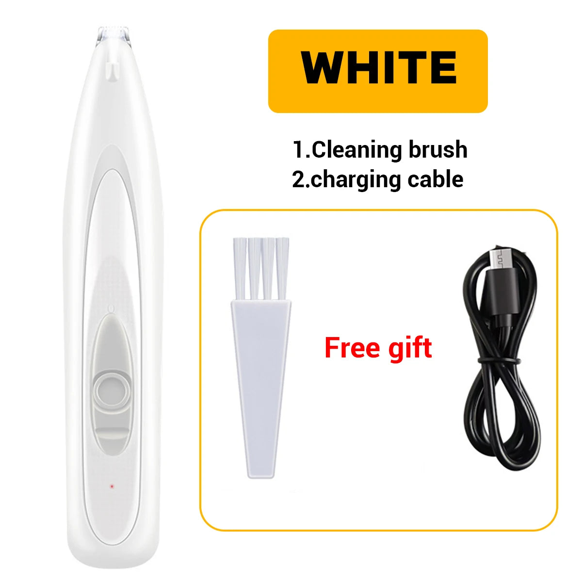 Professional Dog Grooming Clippers & LED Light LCD Display 18mm Wide Blade for Paw Trimming Low Noise Cordless Pet Hair Trimmer