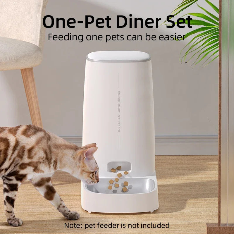 Stainless Steel Single & Double Bowl Accessories For 4L Automatic Pet Feeder Cat Food Dispenser Without Pet Feeder