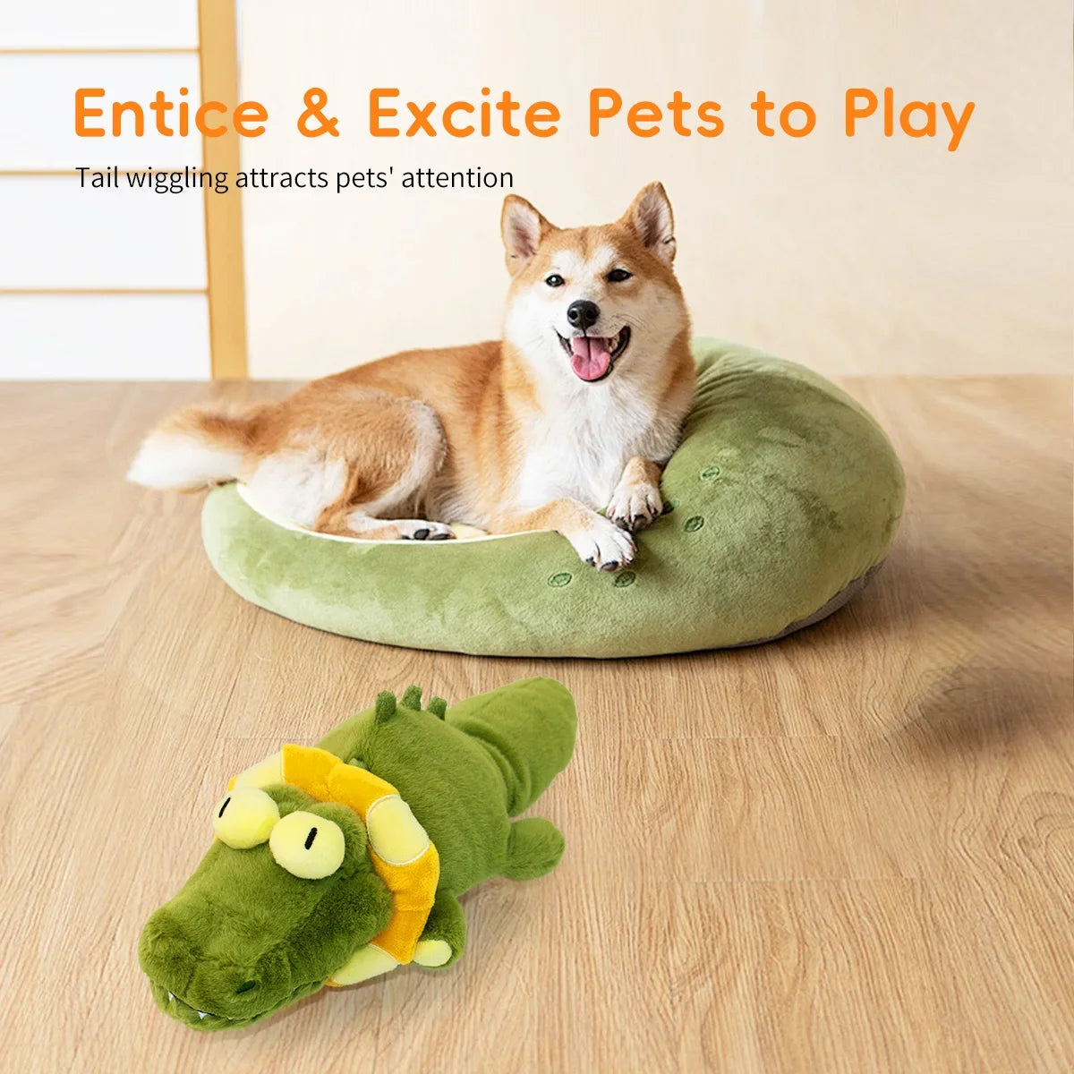 Interactive Movement Dog Toy Plush Dog Toy Wiggle Dog Toy Teething Dog Toy Self-play Dog toy Squeaky Dog Toy