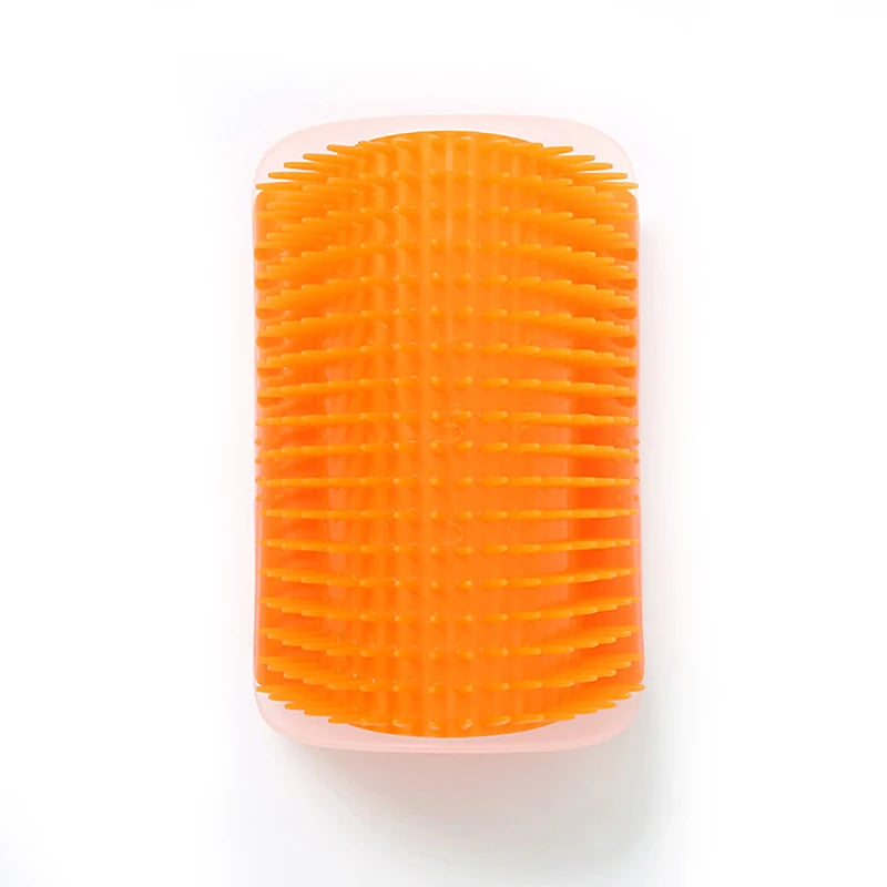 Cat Brush Comb Cat Toy with Catnip Cat Wall Brush Corner Cat Scratcher Massage Self Groomer Comb Pet Brush Corner cat scrubber