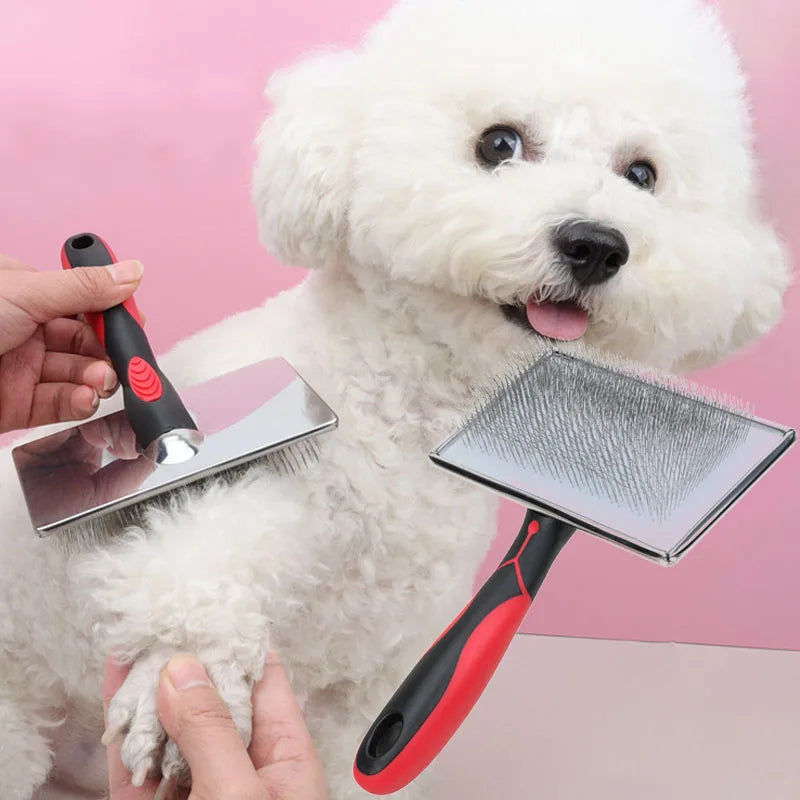 Pet Dog Hair Removal Needle Comb Fur Trimming Brush Grooming Tool Massage Tool Pet Hair Removal Needle Comb Fur Cleaning Brush