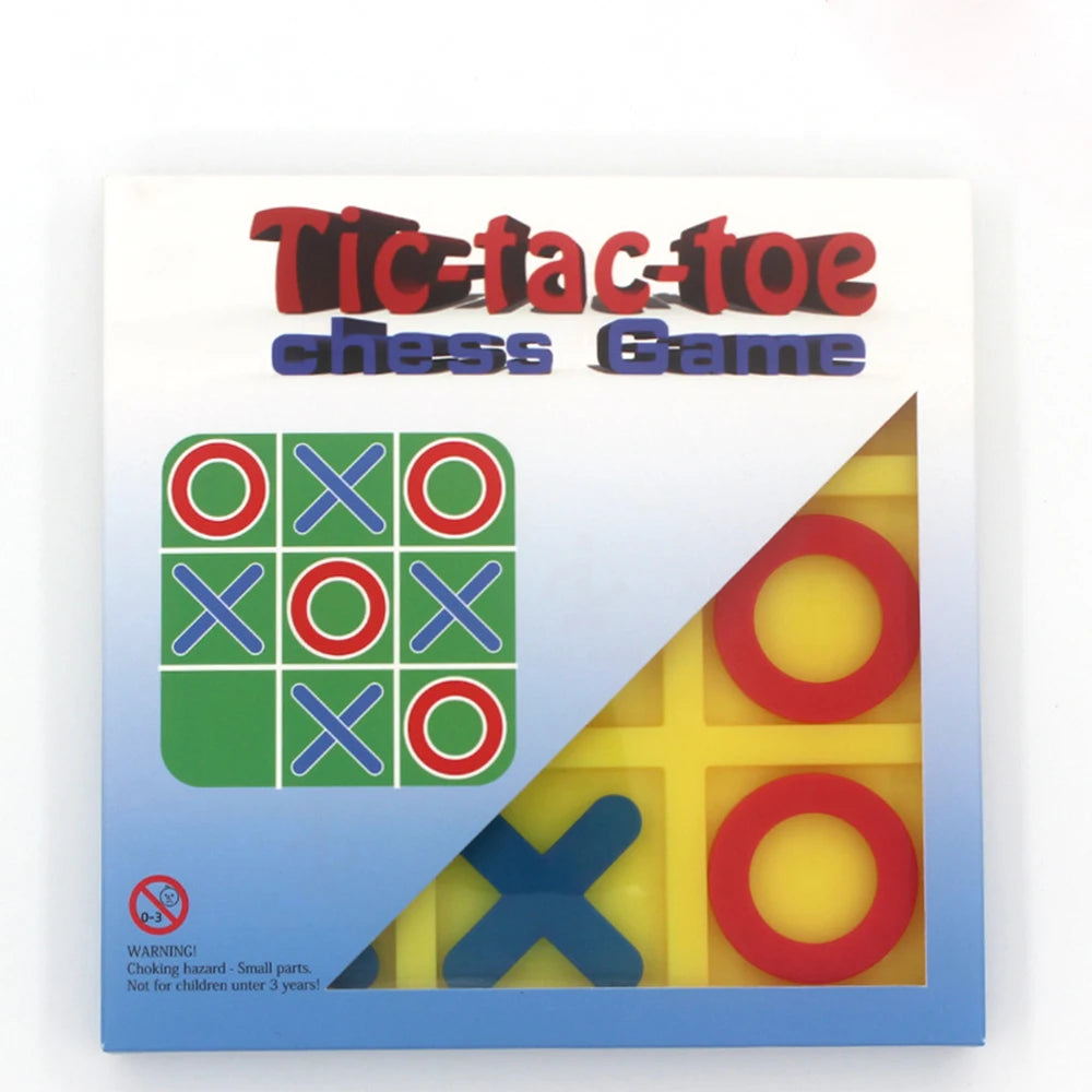 Tic Tac Toe Table Toy for Adults and Kids,Travel Game,Player Room Decor, Family XO Romantic Decorative Pieces