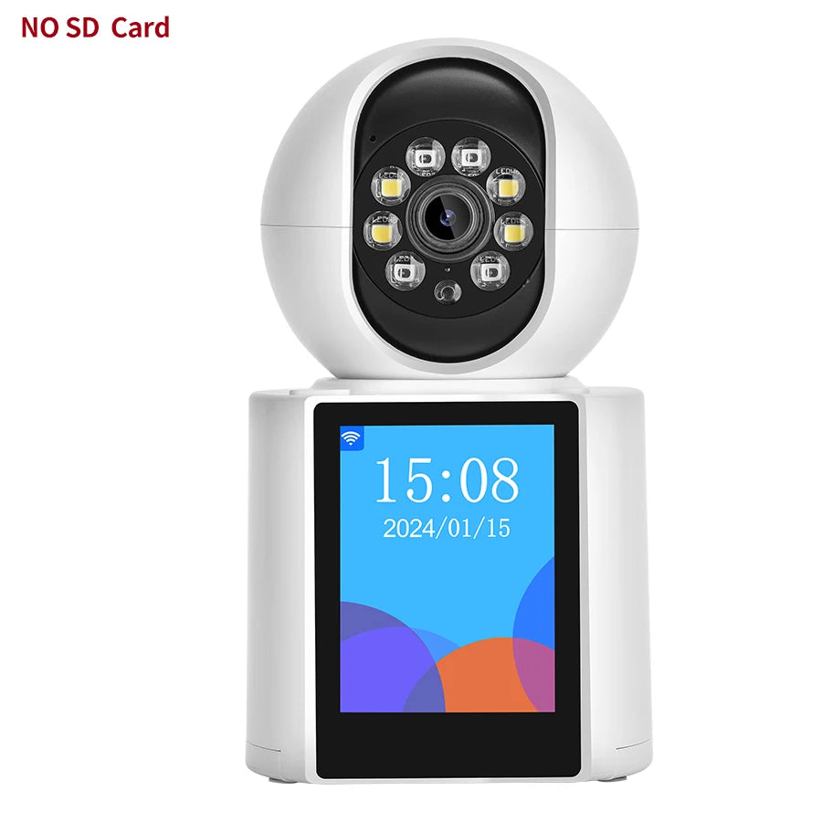 3MP Wireless Security Protection WIFI Video Call Camera Baby Monitor SOS 2.8 Inch Screen Button Call PTZ Auto Tracking ICSEE