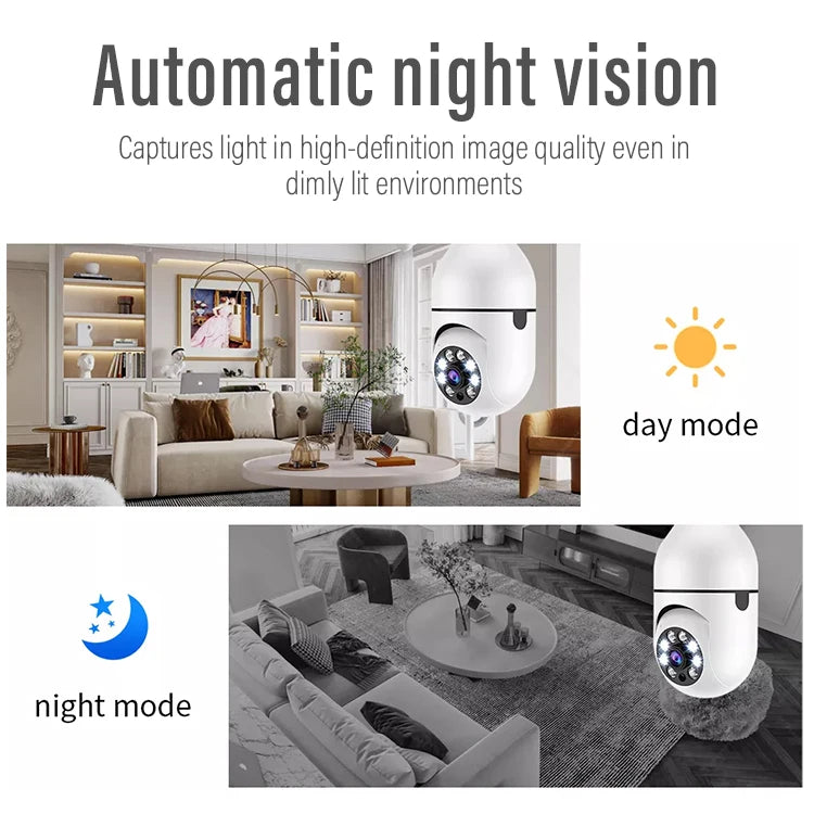4G WiFi IP Camera E27 Bulb Cam 3MP Wireless Baby Monitor AI Tracking Security Video Surveillance Pet Cam SmartLife Indoor