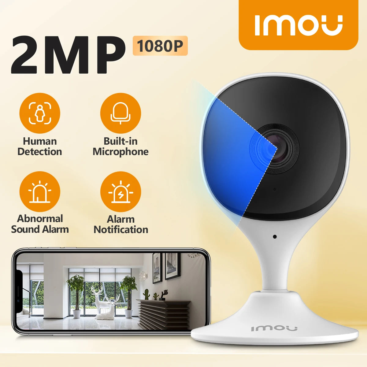 IMOU Indoor Camera Home CCTV Surveillance  360° PTZ WiFi Camera Auto Tracking Security Protection Family Pet Baby Monitor