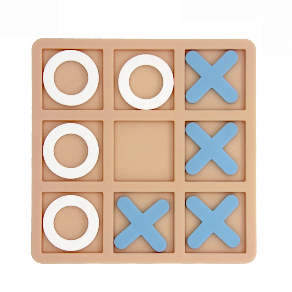 Tic Tac Toe Table Toy for Adults and Kids,Travel Game,Player Room Decor, Family XO Romantic Decorative Pieces