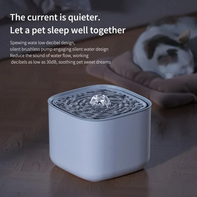 Standard /Upgrade 3L Cat Water Fountain Auto Recirculate Filter Large Capacity Cat Water Drinker USB Mute Cats Water Dispenser