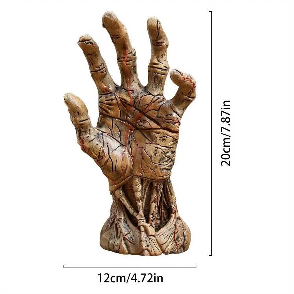 Resin Crafts Home Decations Halloween Horror Themed Desktop Small Decorations Satan's Hand Creepy Design Ideal for Home