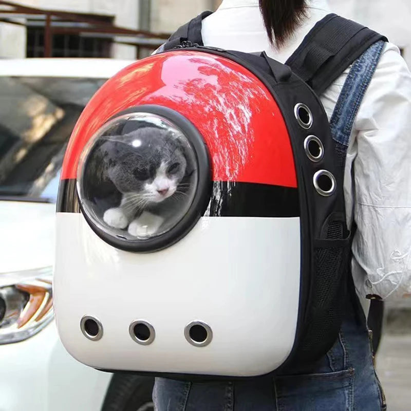 Outdoor Travel Puppy Cat Backpack Carrier Bag Breathable Pet Space Capsule Mascotas Supplies for Cats Goats transporter dla kota