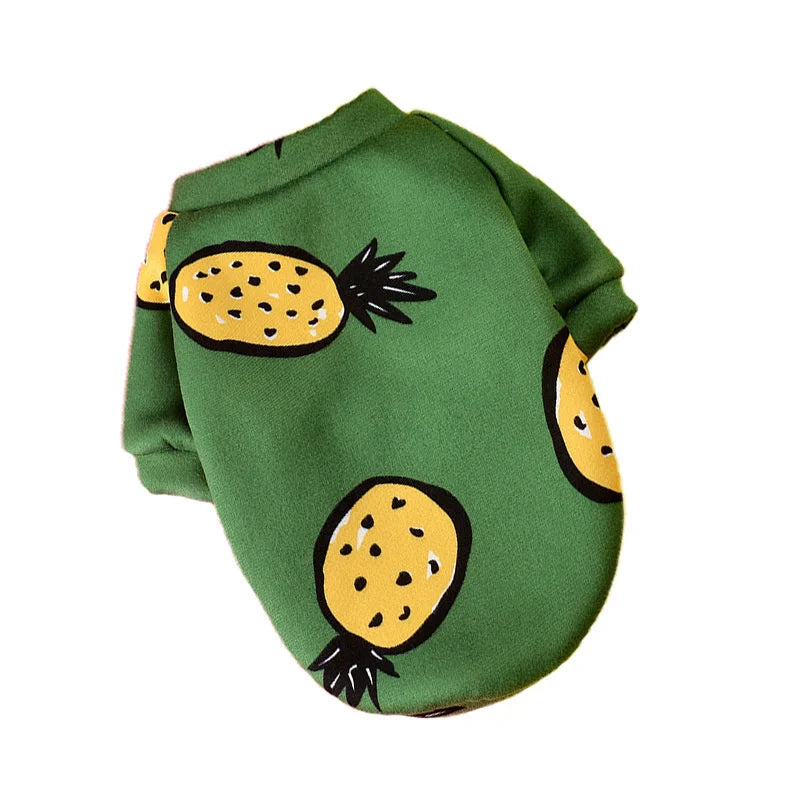 Cute Small Dogs Hoodies T-shirt winter Print clothes for Small Medium dogs cats Puppy pug chihuahua schnauzer Pet Costume XS-XL