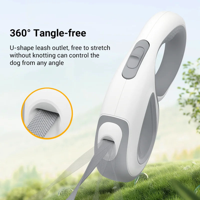 ROJECO Retractable Dog Leash Automatic 5M Extendable Rope For Outdoor Travel Walking Hiking Running Dog Pet Lead Traction Rope