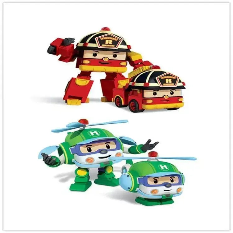 New Cartoon Robocar Poli Action Figures Transformation Anime Hand Deformation Car Model Airplane Gift Toys Robots For Children