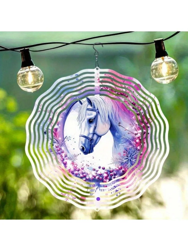 Western Cowboy Horse Wind Chime,Outdoor Decor,Xmas/Halloween Gift,Woman Gift