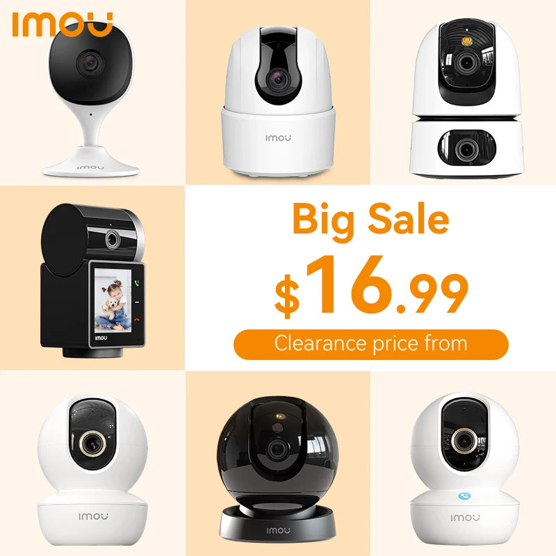IMOU Indoor Camera Home CCTV Surveillance  360° PTZ WiFi Camera Auto Tracking Security Protection Family Pet Baby Monitor