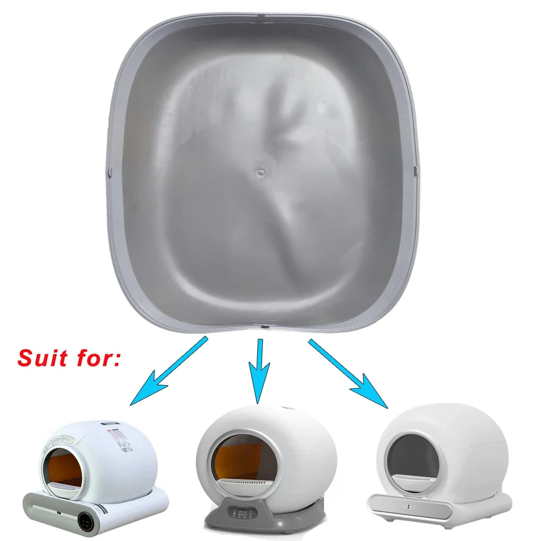 Automatic Cat Litter Box Accessories Silicone Pad Cat Litter Pad